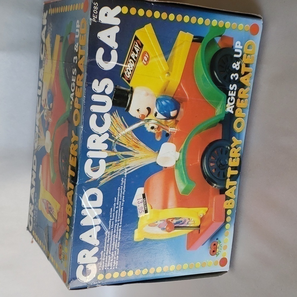 Vintage Grand Circus Action Toy Clown Car Battery Operated circa 1970 Apple Toys